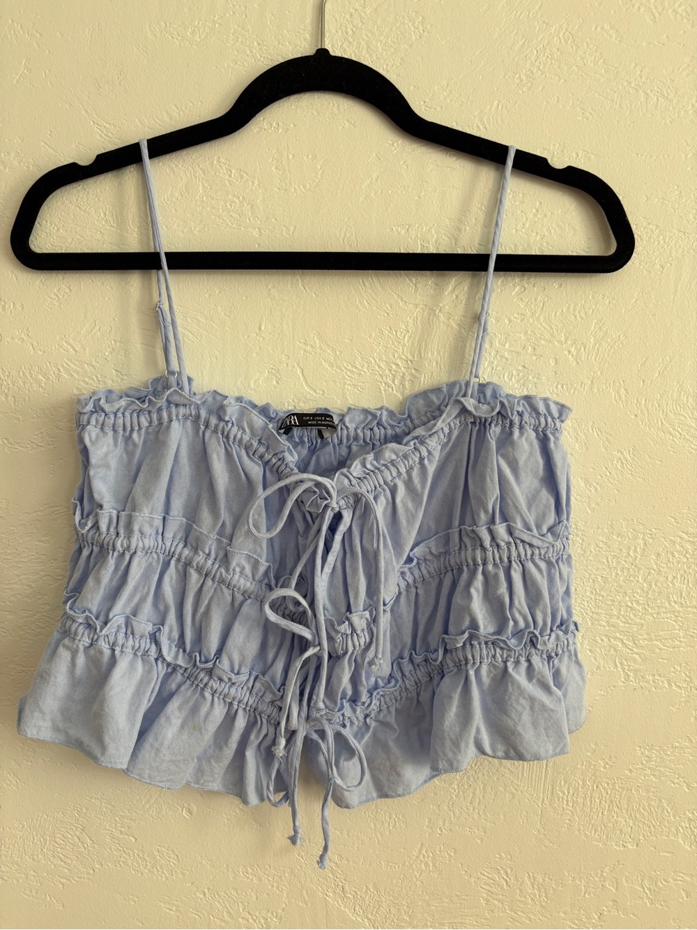 Zara Ruffle Crop Top